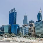 city of perth under a blue sky